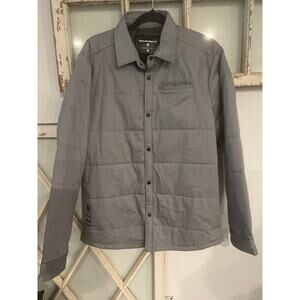 Bearded Goat size large gray Diamond Insulated Shirt Jacket in gray